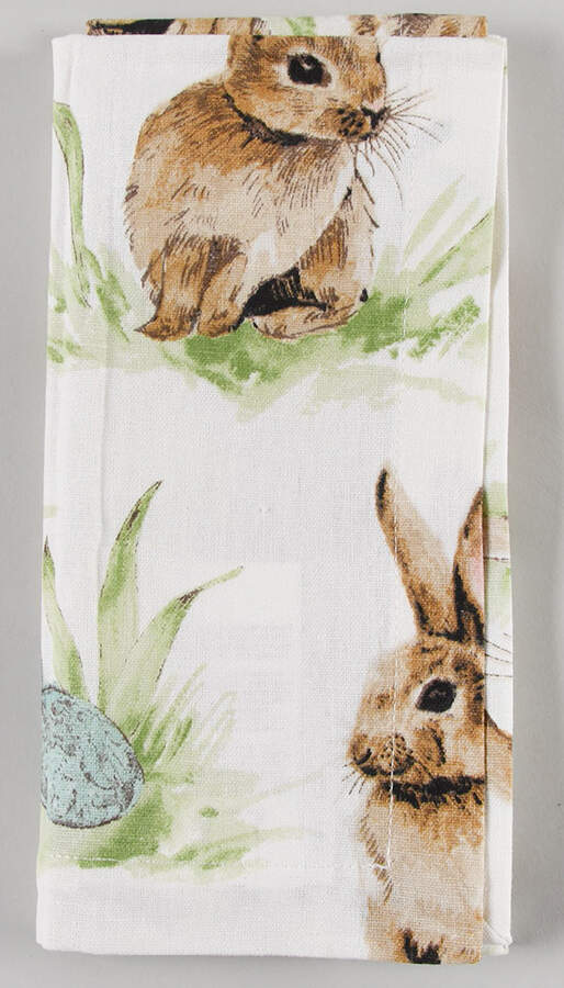 Pasture Bunny Cloth Napkin by Pottery Barn China-1