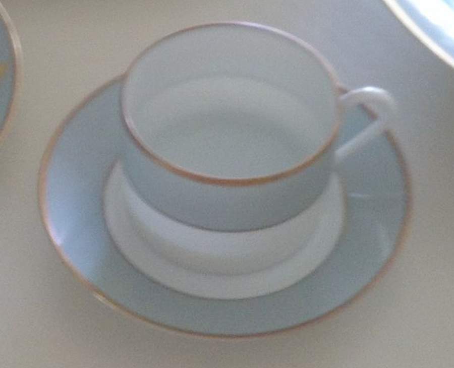 PLG20 Flat Cup & Saucer Set by Porcelaine Lafarge-1