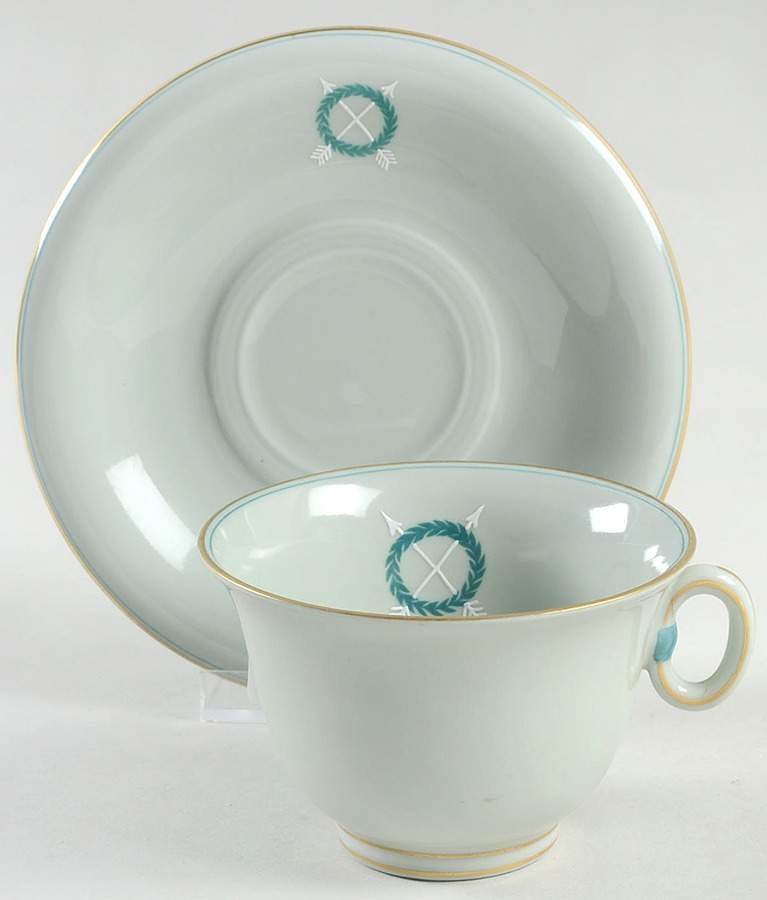 PIR227 Footed Cup & Saucer Set by Pirkenhammer-1