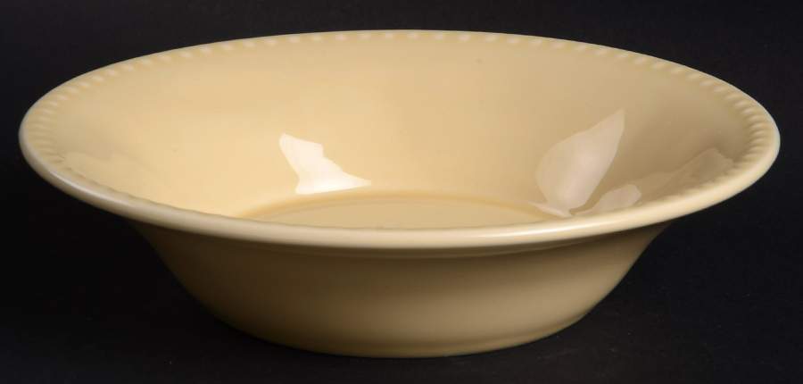 Beaded Yellow Soup/Cereal Bowl by Primagera-1
