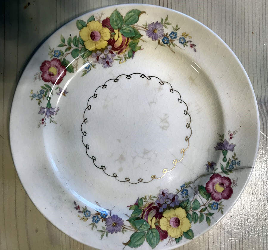 PCP309 Bread & Butter Plate by Paden City-1
