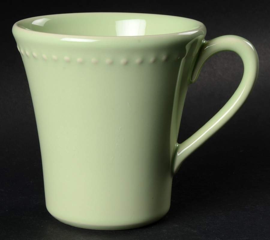 Beaded Green Mug by Primagera-1