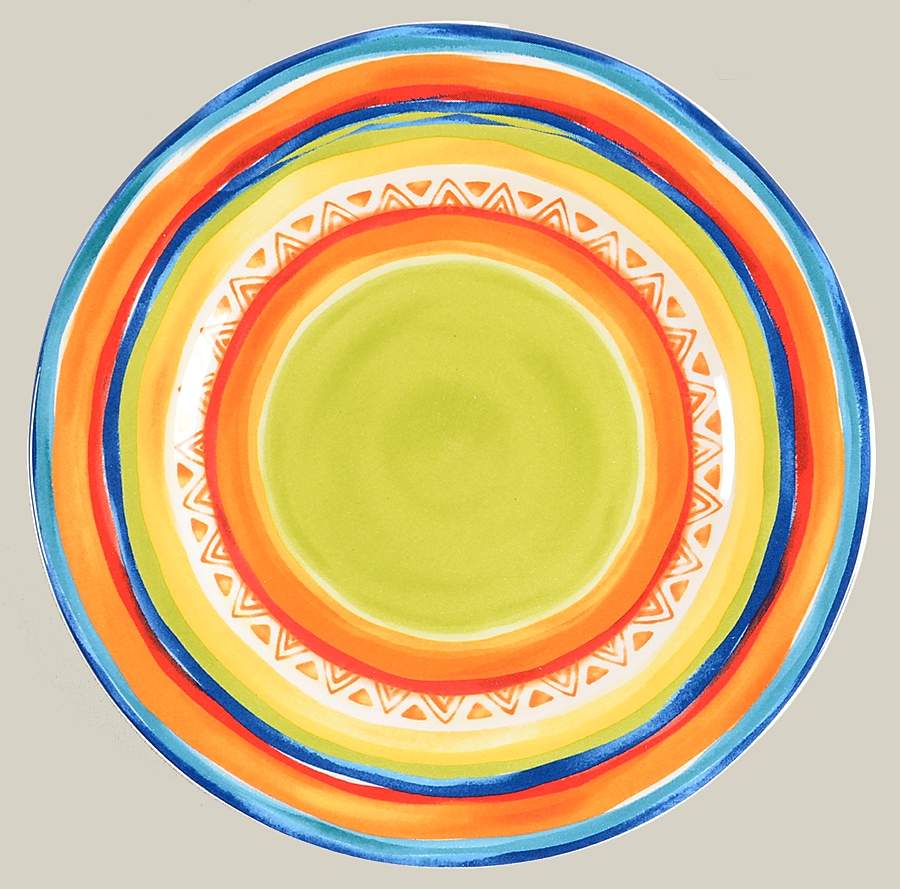 Feliz Stripes Salad Plate by Pier 1-1