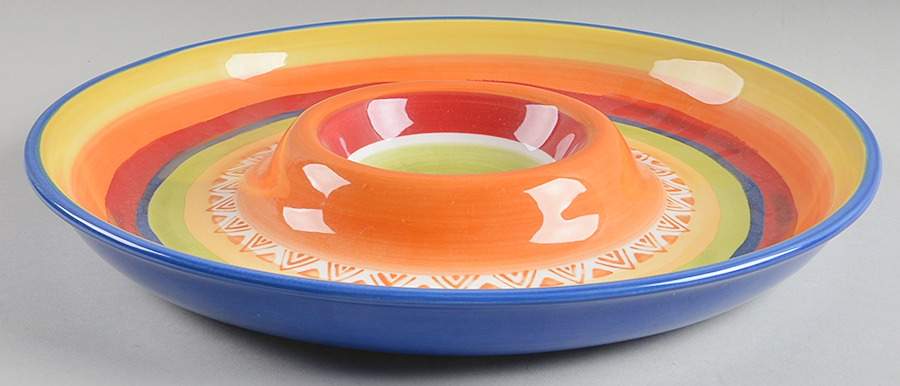 Feliz Stripes 1 Piece Chip & Dip by Pier 1-1
