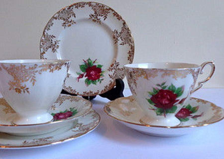 724 Footed Cup & Saucer Set by Paragon-1