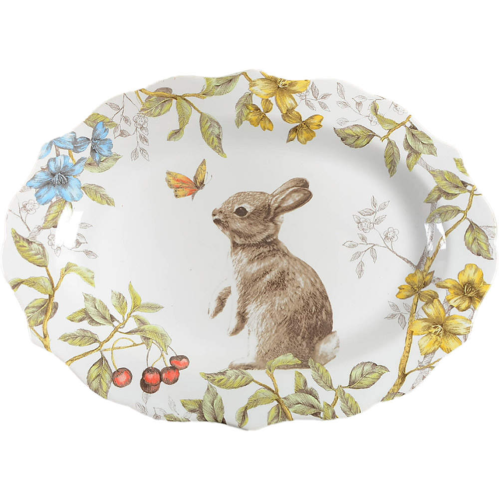 Sofie the Bunny 13" Oval Serving Platter by Pier 1-1