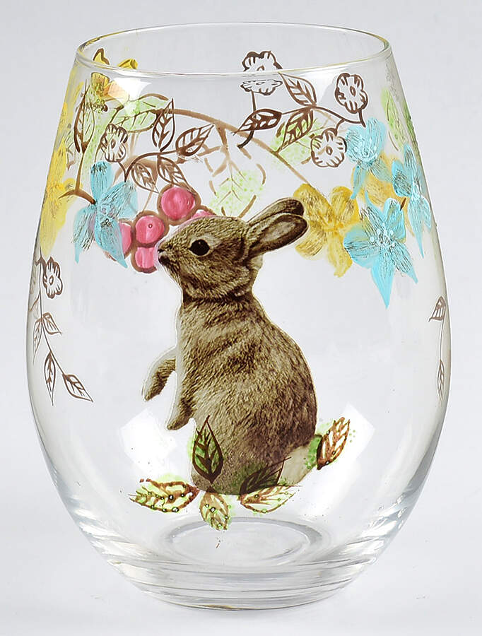 Sofie the Bunny Glassware Stemless Wine by Pier 1-1
