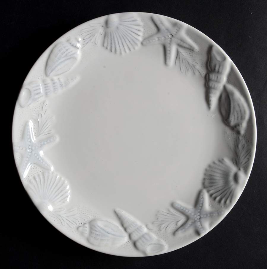 Le Mer White Salad Plate by Primagera-1