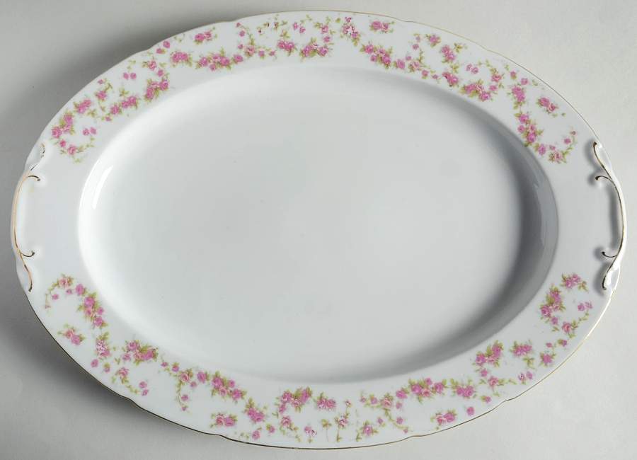 PBC15 15" Oval Serving Platter by Princess (Bavaria, Czech)-1