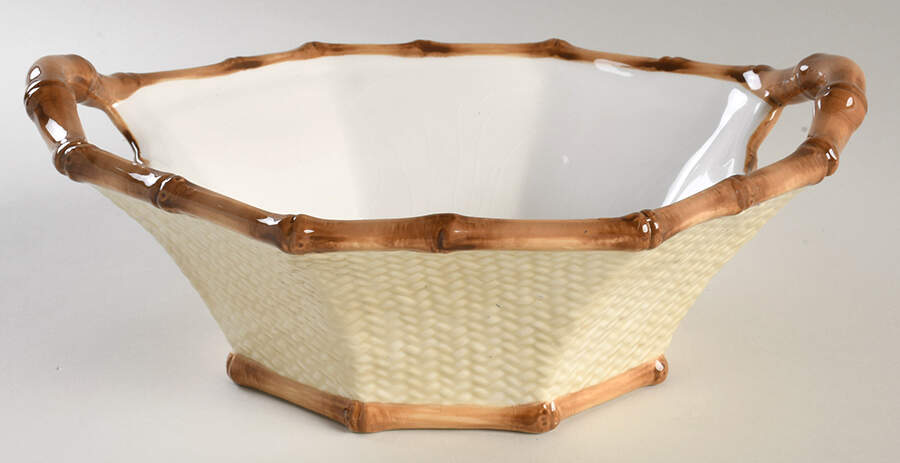 Cabana 11" Octagonal Serving Bowl by Pier 1-1