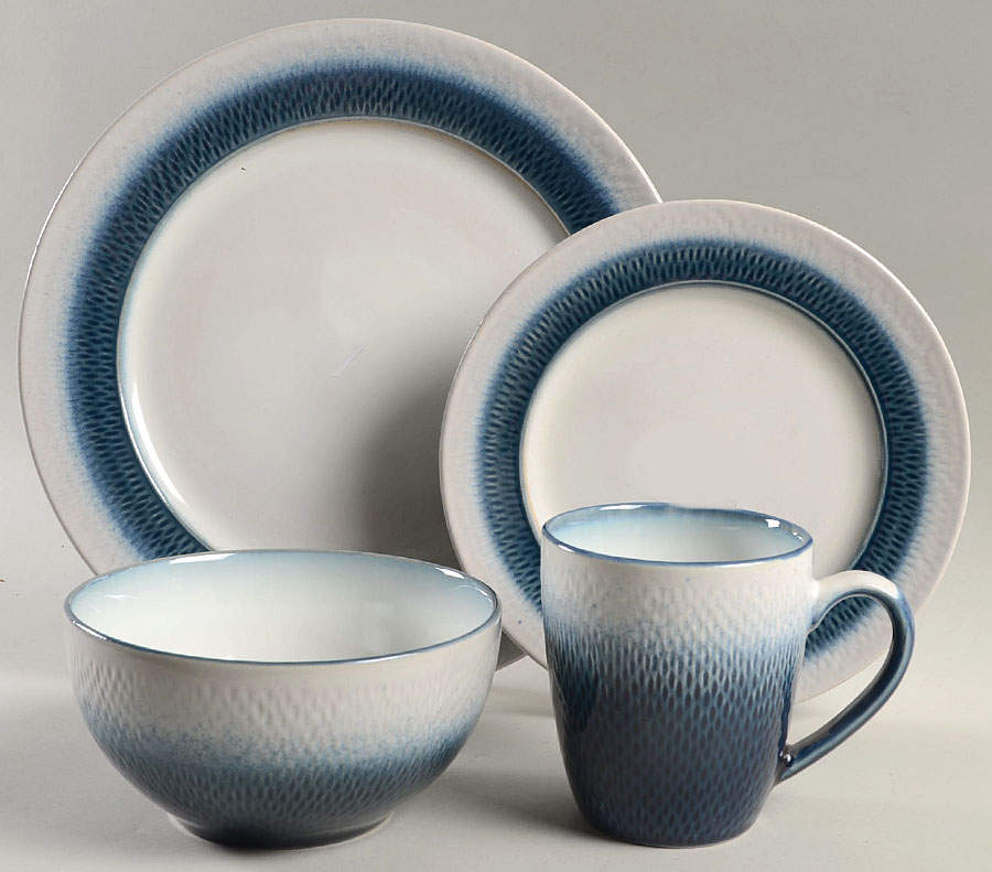 Eclipse Blue 4 Piece Place Setting by Pfaltzgraff-1