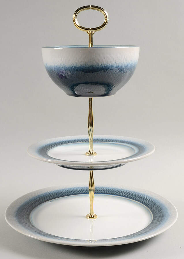 Eclipse Blue Tiered Fruit Dip HC by Pfaltzgraff-1