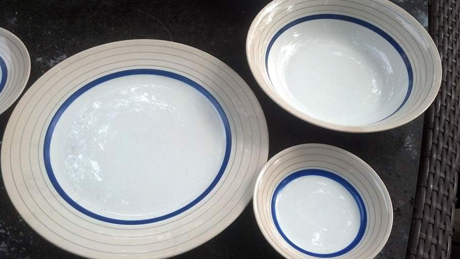 Suzanna Blue Dinner Plate by Pope Gosser-1