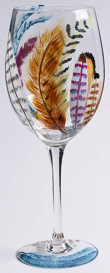 Feather (Multicolor) Glassware Wine by Pier 1-1