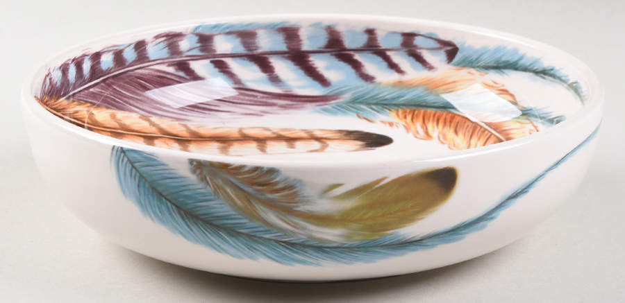Feather (Multicolor) Soup/Cereal Bowl by Pier 1-1