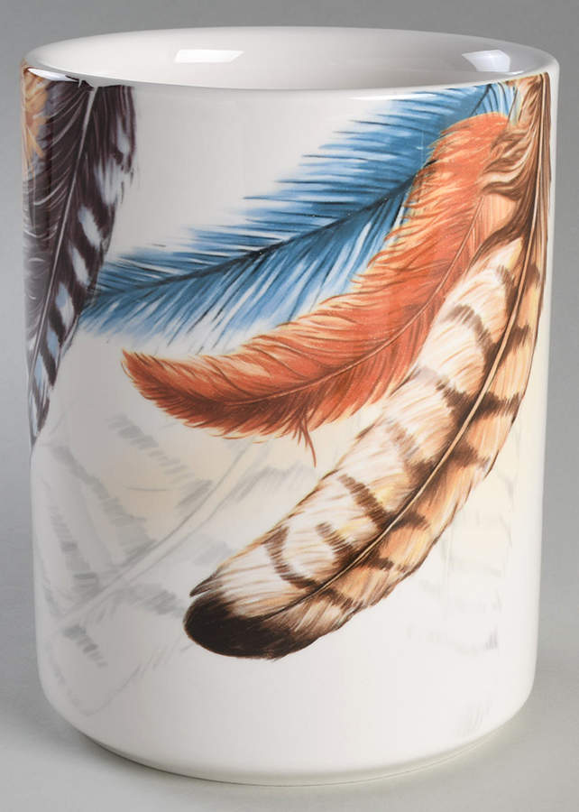Feather (Multicolor) Medium Canister No Lid by Pier 1-1