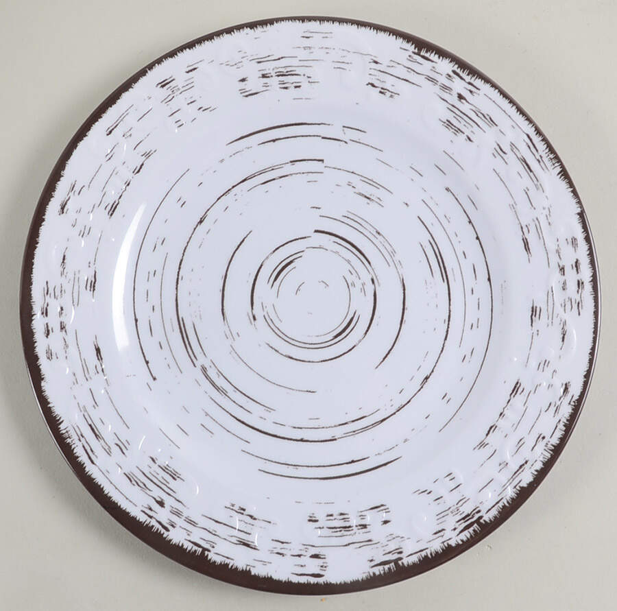 Trellis White Melamine Salad Plate by Pfaltzgraff-1