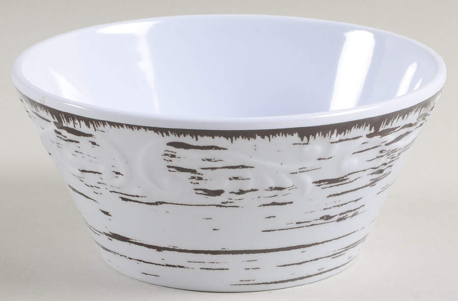Trellis White Melamine Soup/Cereal Bowl by Pfaltzgraff-1