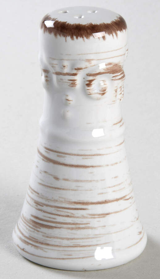 Trellis White Salt Shaker by Pfaltzgraff-1