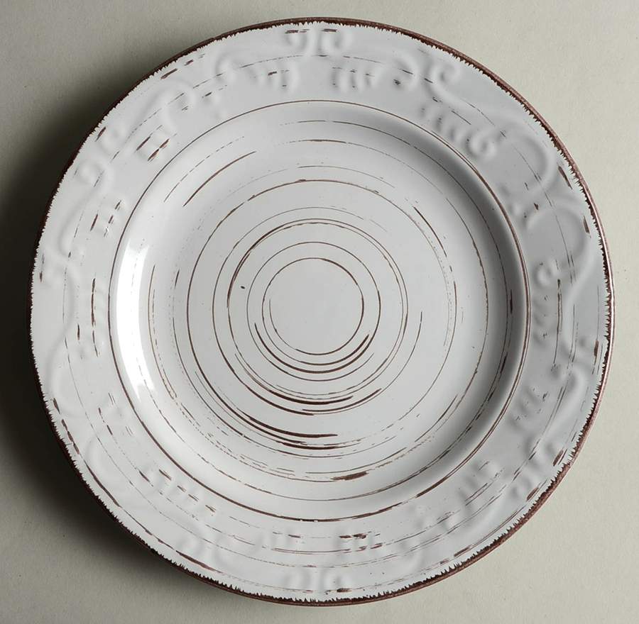Trellis White Salad Plate by Pfaltzgraff-1