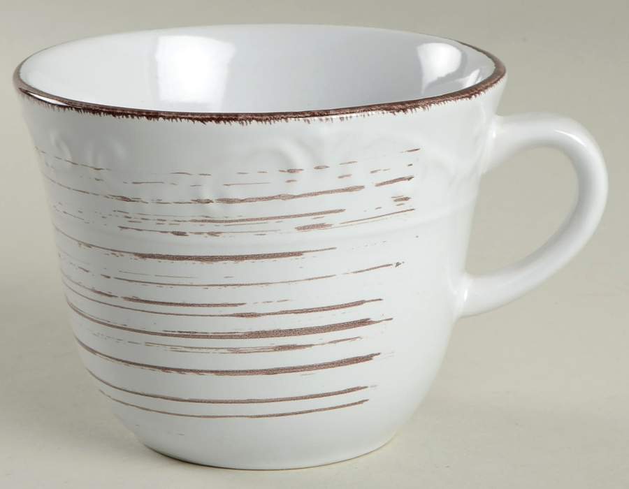 Trellis White Mug by Pfaltzgraff-1