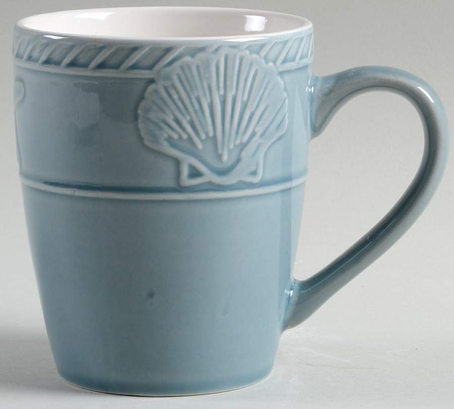 Antigua Blue Mug by Pfaltzgraff-1