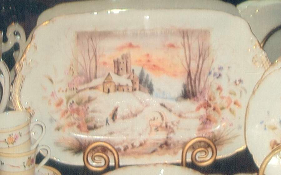 POY879 16" Oval Serving Platter by Jean Pouyat-1