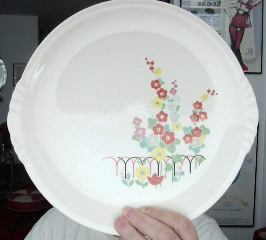 PCP312 Handled Cake Plate by Paden City-1