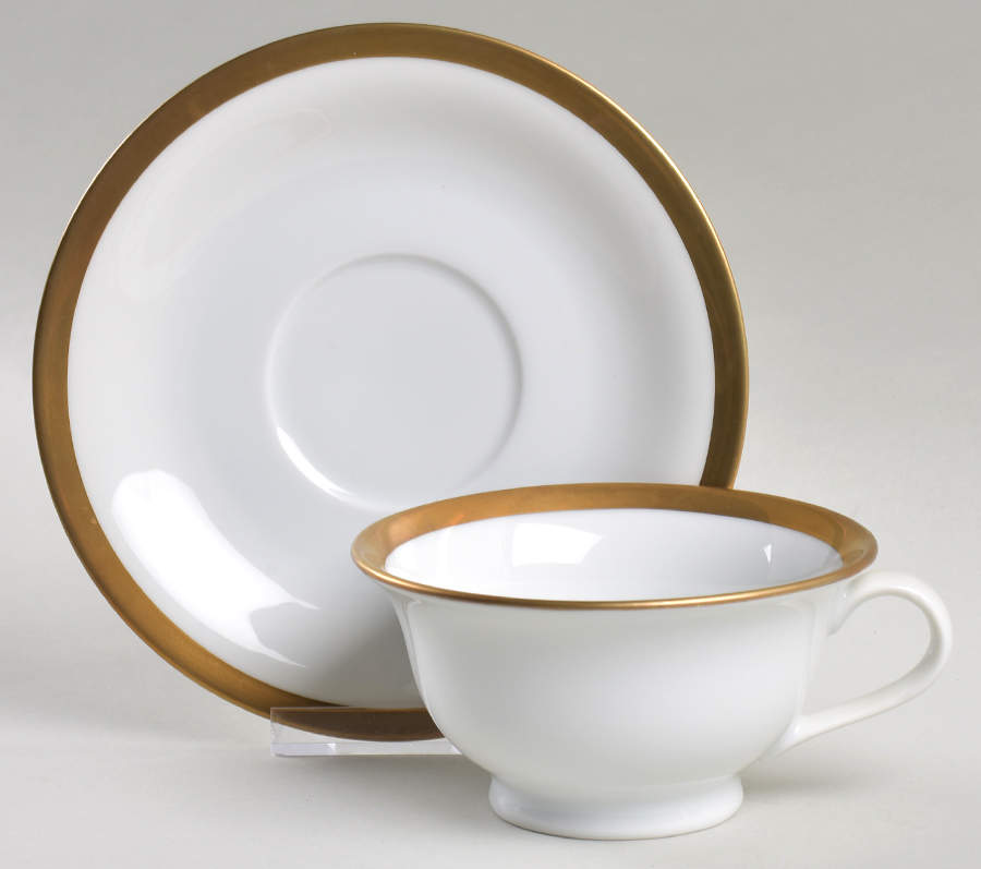 PBA76 Footed Cup & Saucer Set by Pottery Barn China-1