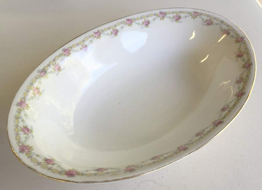 1287 9" Oval Vegetable Bowl by Porcelain Union-1