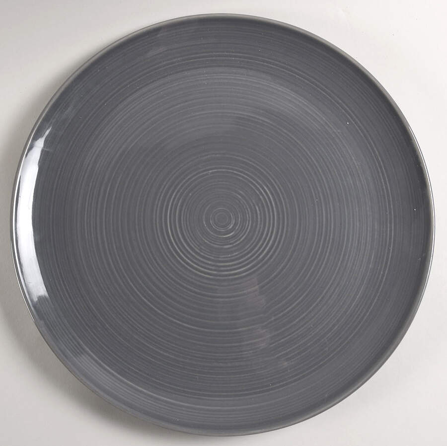 Joshua-Gray 15" Chop Plate (Round Platter) by Pottery Barn China-1