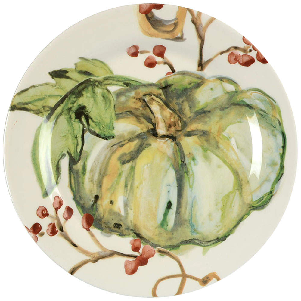 Watercolor Pumpkin Salad Plate by Pottery Barn China-1