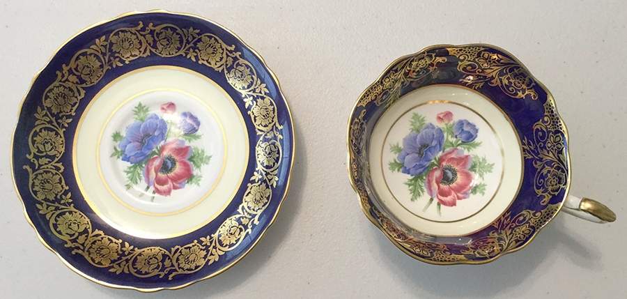 A2108 Footed Cup & Saucer Set by Paragon-1