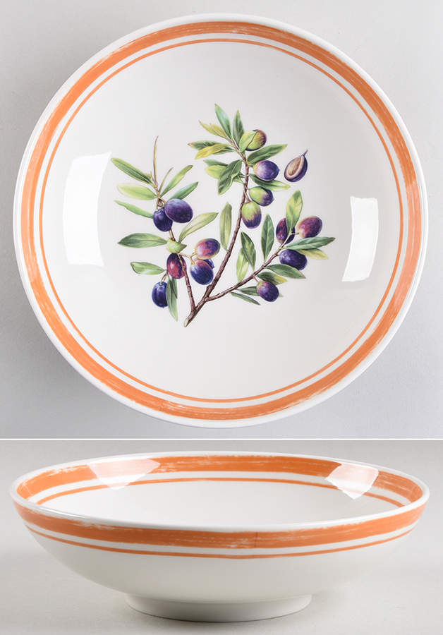 Alfresco Pomona 9" Individual Pasta Bowl by Portmeirion-1