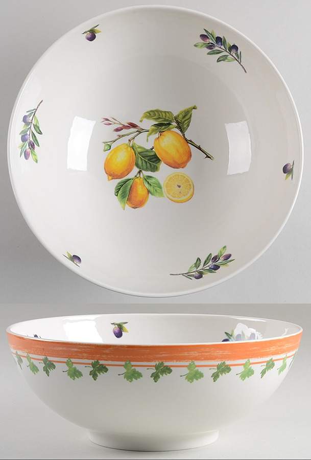 Alfresco Pomona 11" Large Salad Serving Bowl by Portmeirion-1