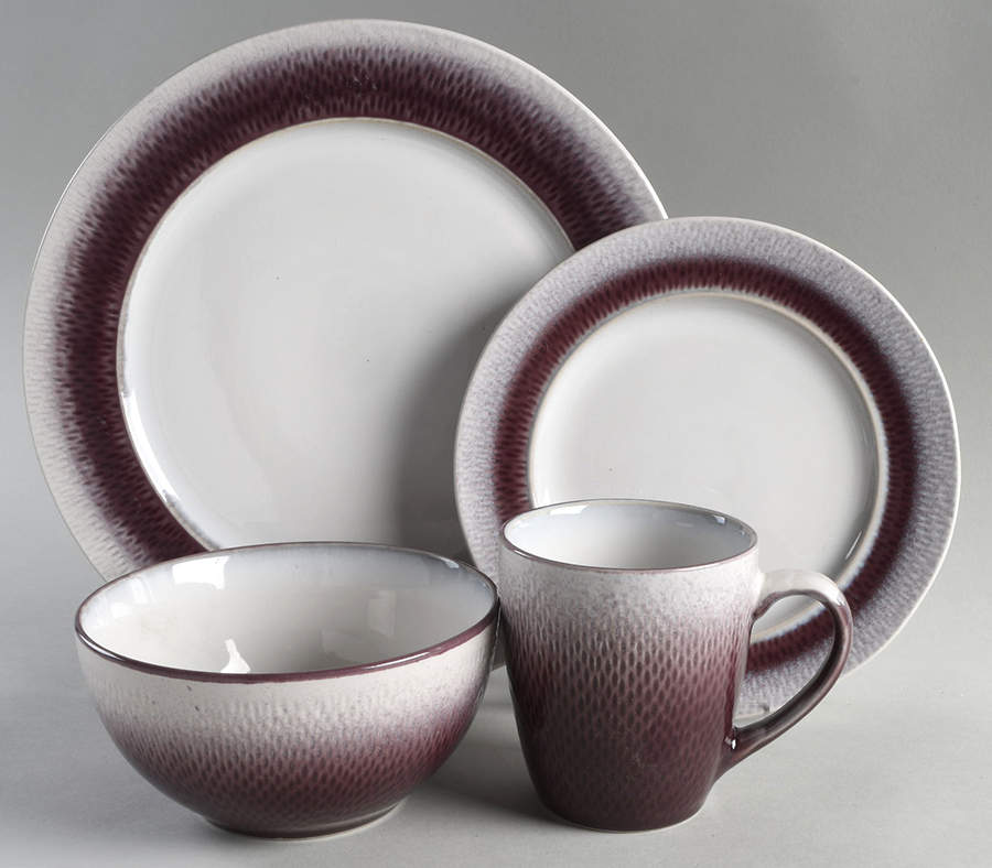 Eclipse-Plum 4 Piece Place Setting by Pfaltzgraff-1