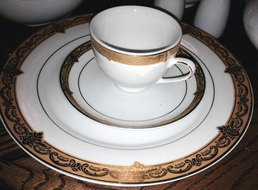 PGE18 Footed Cup & Saucer Set by Pegasus-1