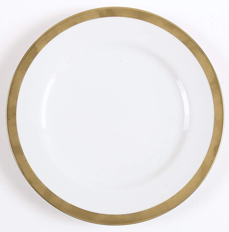 Cosopolitan (Gold Band) Dinner Plate by Pottery Barn China-1
