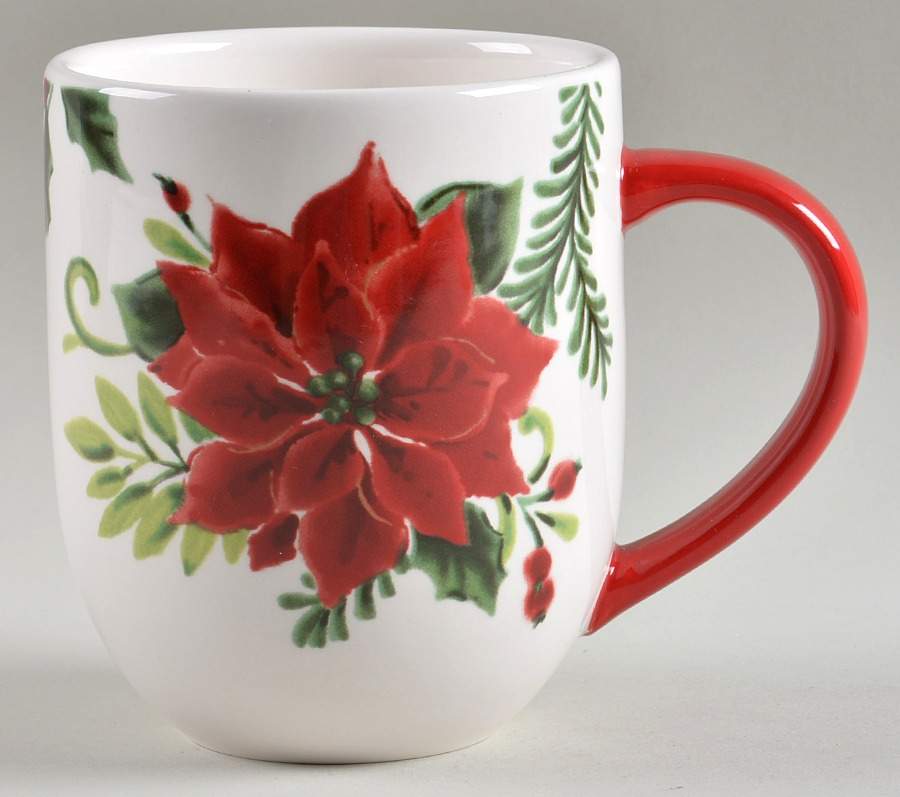 Classic Poinsettia Mug by Pier 1-1