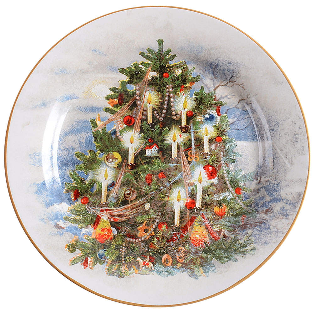 Nostalgic Santa (Nostalgic Christmas) Salad Plate by Pottery Barn China-1