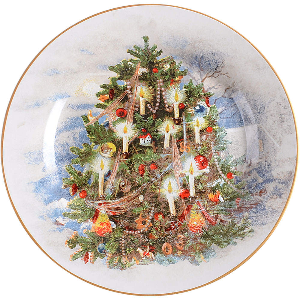 Nostalgic Santa (Nostalgic Christmas) Dinner Plate by Pottery Barn China-1