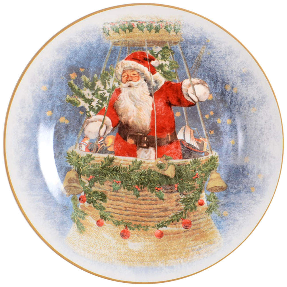 Nostalgic Santa (Nostalgic Christmas) Dinner Plate by Pottery Barn China-1