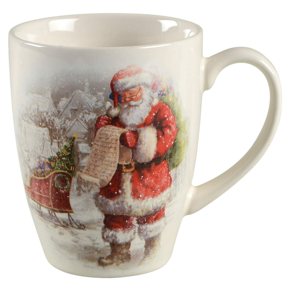 Nostalgic Santa (Nostalgic Christmas) Mug by Pottery Barn China-1