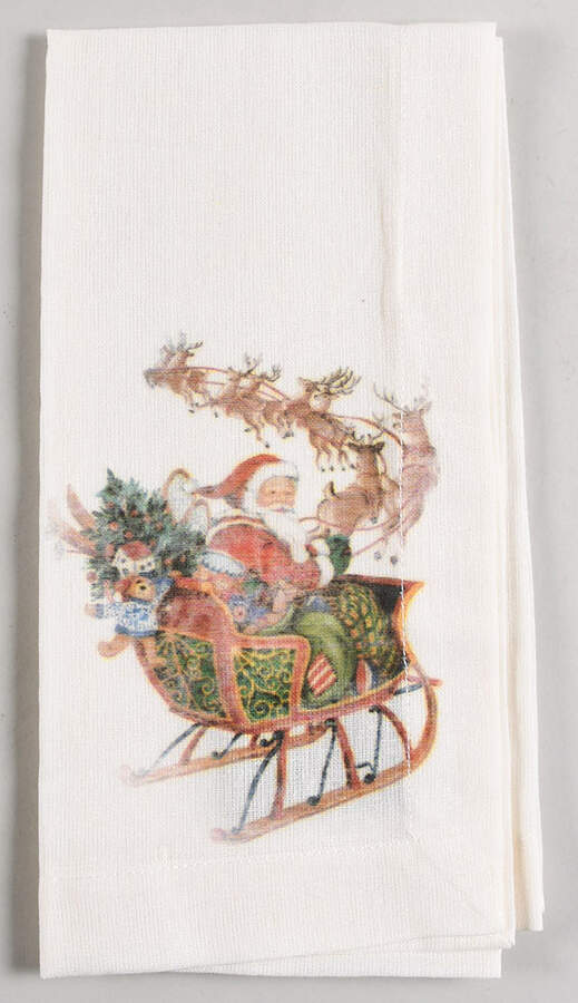 Nostalgic Santa (Nostalgic Christmas) Cloth Napkin by Pottery Barn China-1