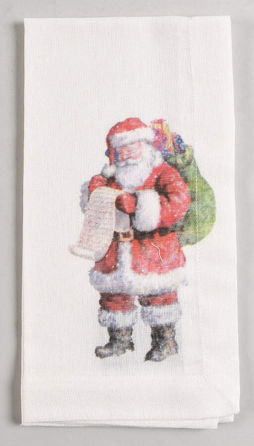 Nostalgic Santa (Nostalgic Christmas) Cloth Napkin by Pottery Barn China-1