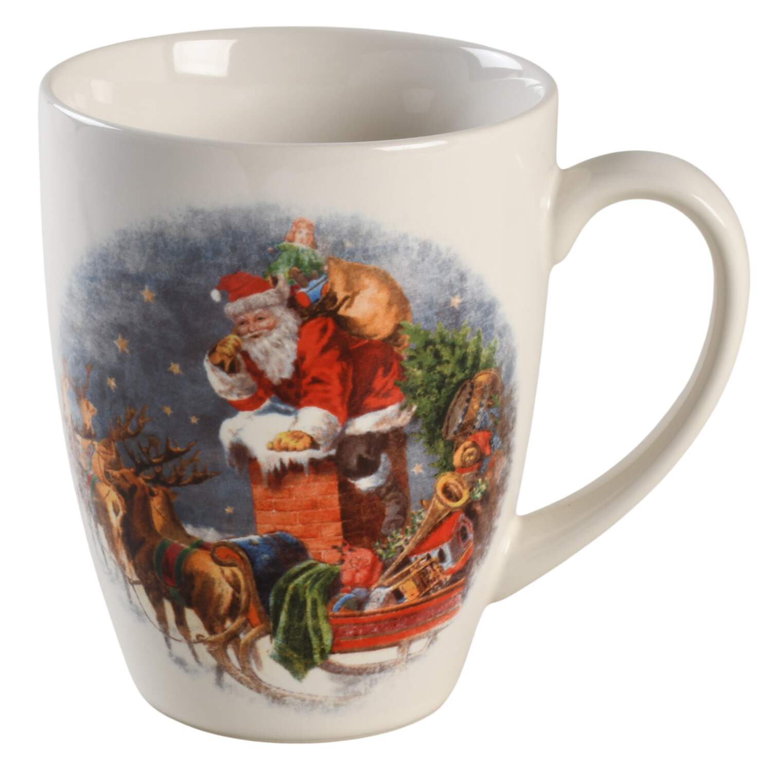Nostalgic Santa (Nostalgic Christmas) Mug by Pottery Barn China-1
