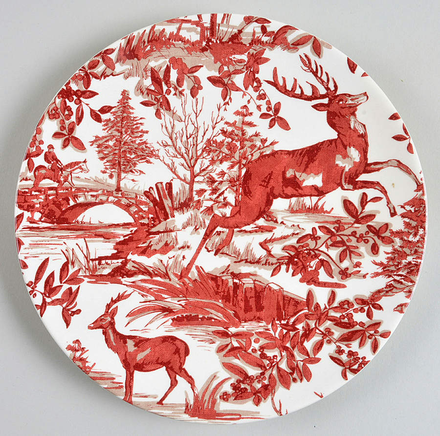 Alpine Toile Salad Plate by Pottery Barn China-1