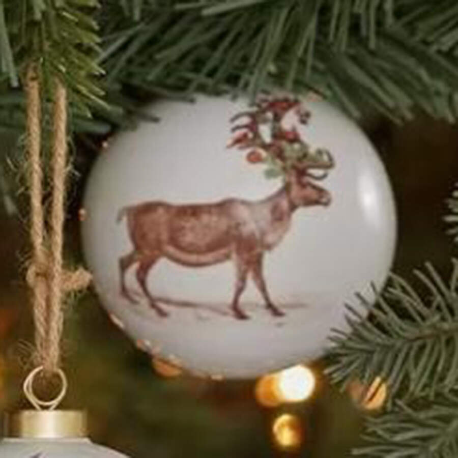 Silly Stag Ornament by Pottery Barn China-1