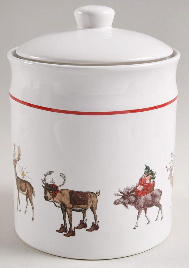 Silly Stag Cookie Jar & Lid by Pottery Barn China-1