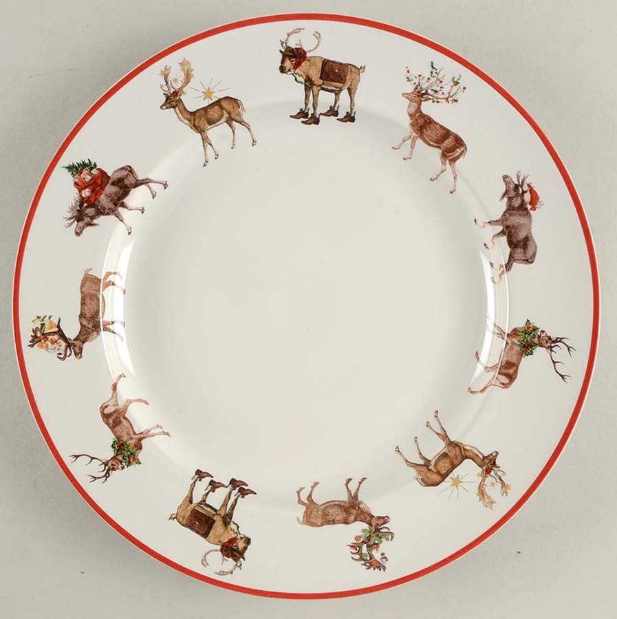 Silly Stag Dinner Plate by Pottery Barn China-1